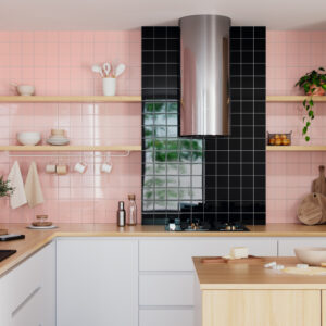 Le Monde du Carrelage - Vilar Alvaro - 10x10 negro+rosa